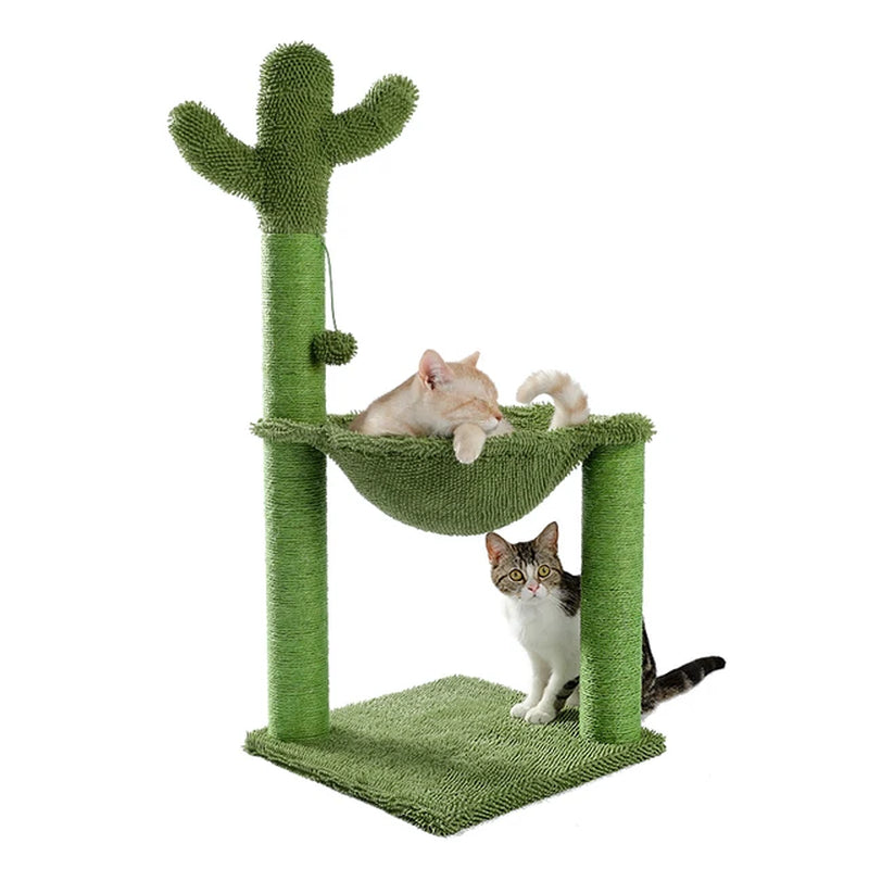 Cat Scratcher Mushroom Funny Kitten Double Scratching Sisal Posts Cat Training Toys for Kittens and Cats with Hanging Ball