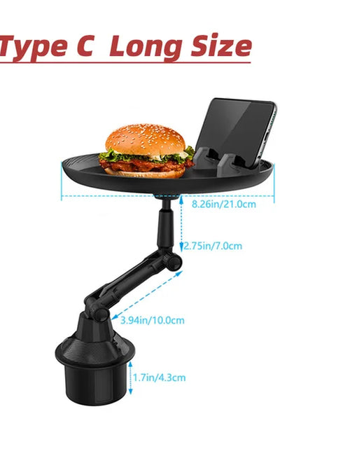 Load image into Gallery viewer, Cup Holder Tray for Car Car Tray Table Passenger Seats 360 Adjustable Stretchable Non-Slip Car Tray for Eating Portable Car
