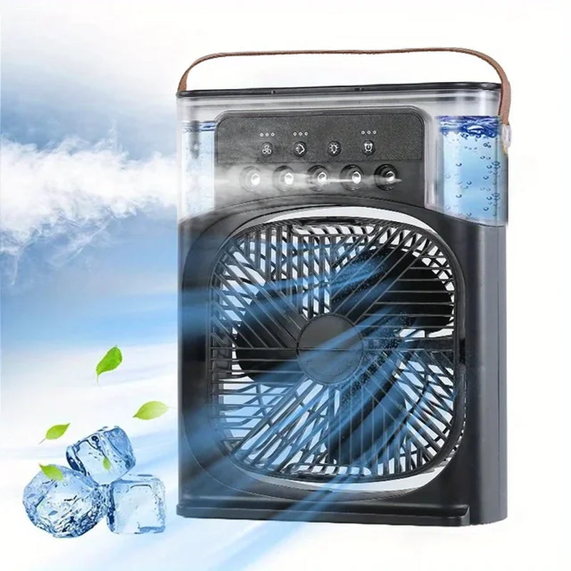 Portable Air Conditioner Fan, Household Small Air Cooler, Humidifier, Hydrocooling Fan, Air Adjustment for Office, 3 Speed