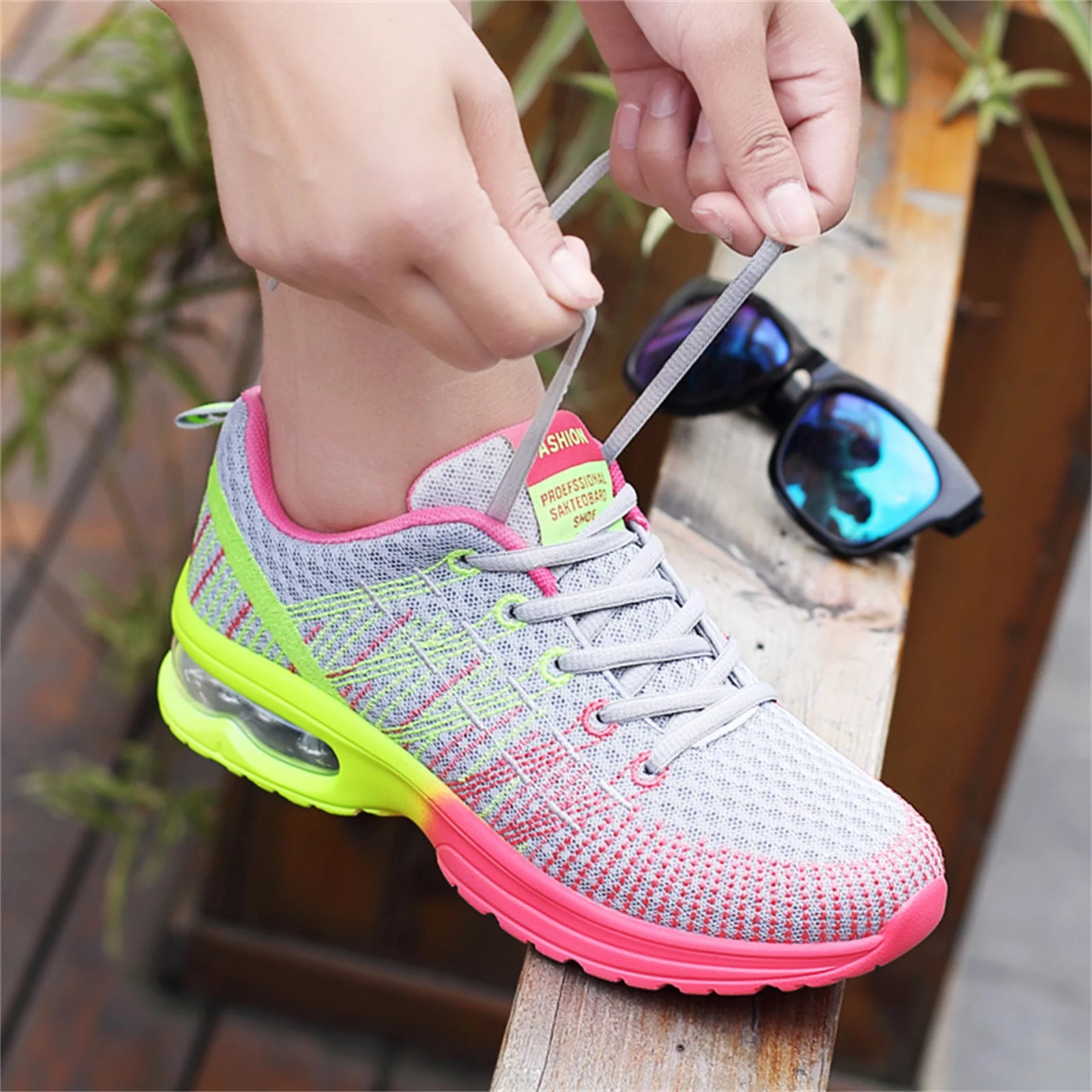 Sneaker for Women Breathable Athletic Air Cushion Running Shoes Lightweight Sport Shoes