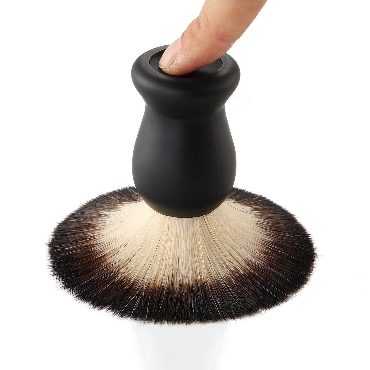 Shaving Brush Set for Men, Hair Shaving Brush with Solid Wood Handle, and Dia 3.1 Inches Stainless Steel Shaving Bowl, Shaving Stand for Wet Shaving