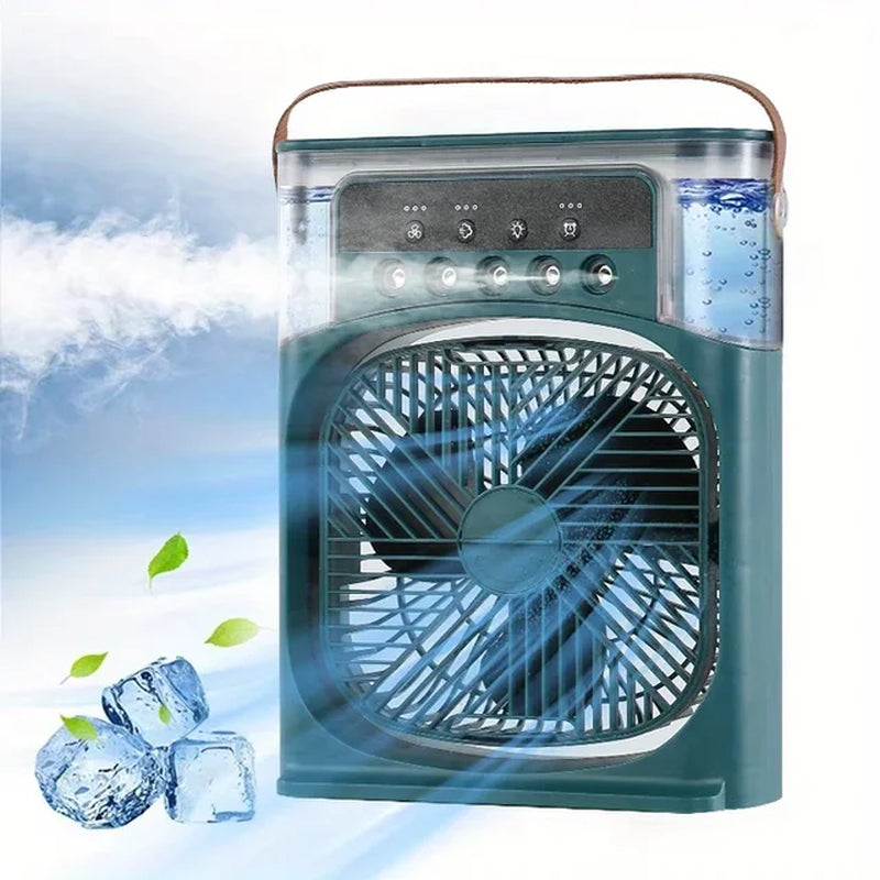 Portable Air Conditioner Fan, Household Small Air Cooler, Humidifier, Hydrocooling Fan, Air Adjustment for Office, 3 Speed