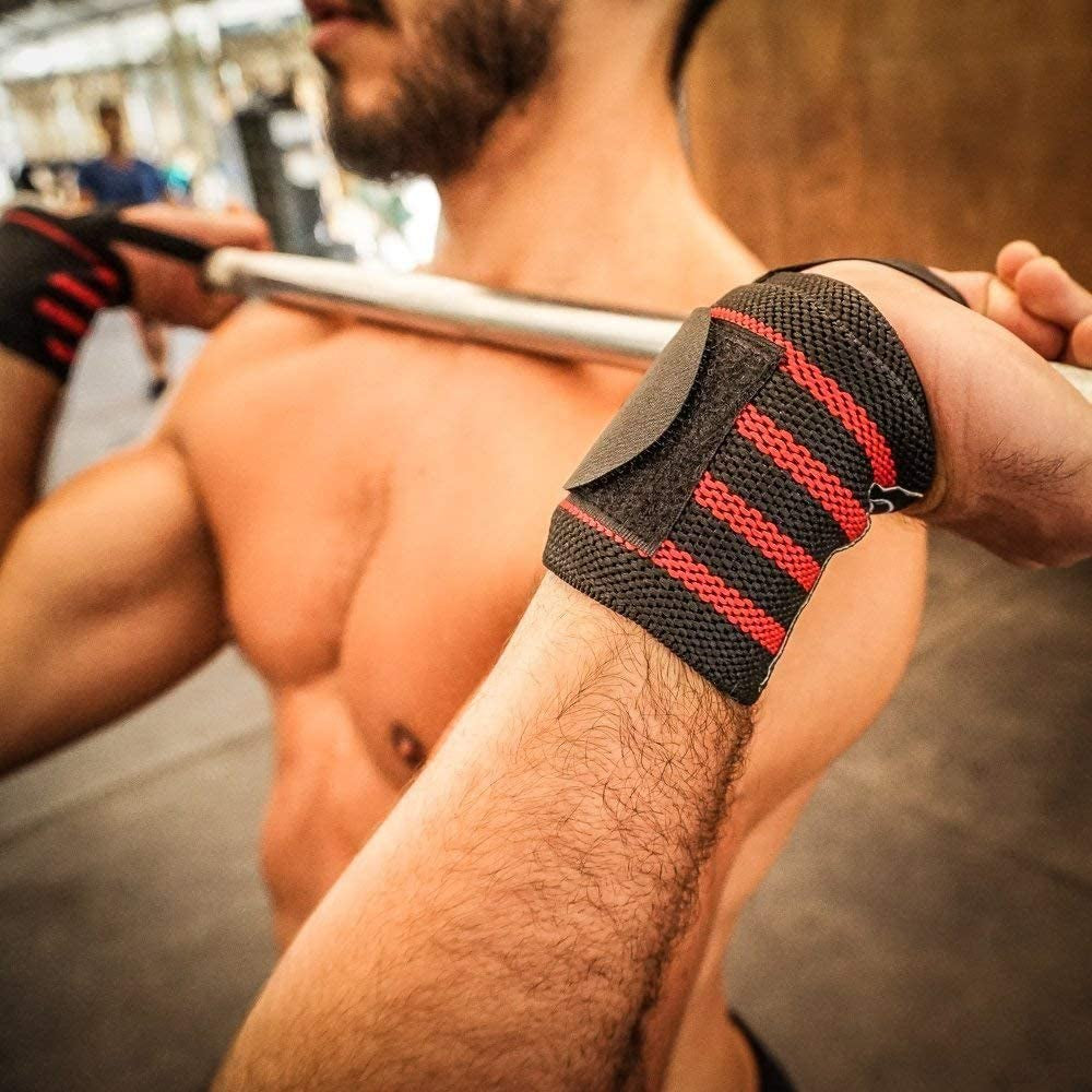 Wrist Wraps Weightlifting for Men & Women - Weight Lifting Wrist Wrap Set of 2 Forcrossfit and Cross Training (12" or 18") + Includes Carrying Bag