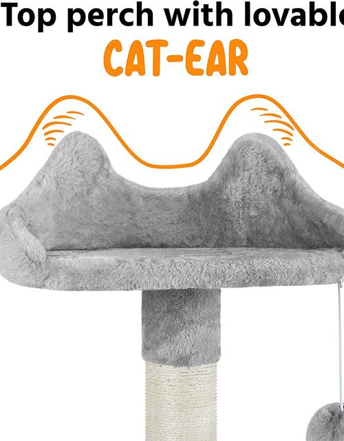 Load image into Gallery viewer, 63.5In Multi-Level Cat Tree Tower Condo with Scratching Posts, Platform &amp; Hammock, Cat Activity Center Play Furniture for Kittens, Cats, and Pets
