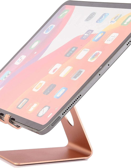Load image into Gallery viewer, Cell Phone Stand Desk Phone Holder, Cradle, Dock, Compatible with All 4-8Inch Phones, Office Kitchen Traveling Accessories T1 Rose Gold
