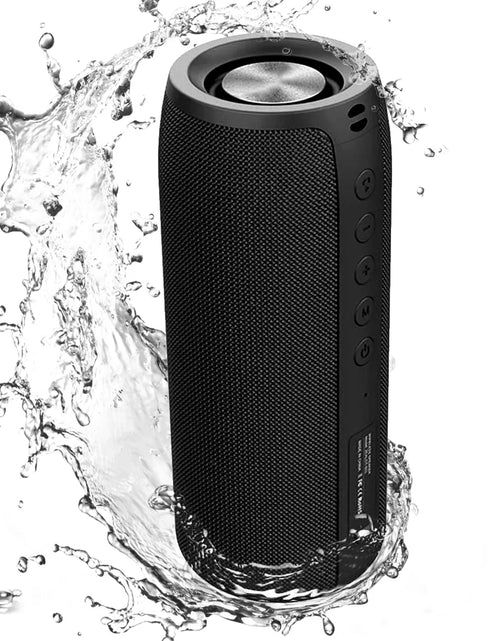 Load image into Gallery viewer, Waterproof Bluetooth Speaker, Portable Outdoor Wireless Speaker with Loud Stereo Sound, 30H Playtime,Black
