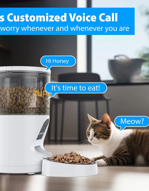 Load image into Gallery viewer, Automatic Cat Feeder with Camera, Automatic Cat Food Dispenser, 2.4G Wifi 1080P Timed Cat Feeder with APP Control for Remote Feeding, 6L Automatic Feeder for Cats Dogs Other Pet
