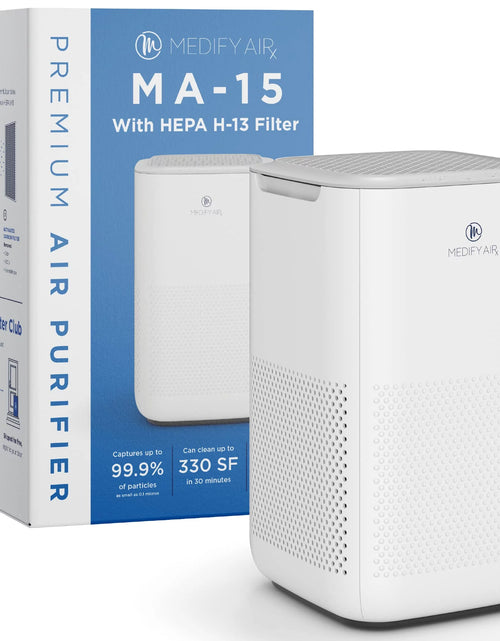 Load image into Gallery viewer, MA-15 Air Purifier - 660 Sq Ft Coverage - Air Purifier with HEPA Filters - Desktop Air Purifier for Bedroom &amp; Office - Includes Sleep Mode &amp; Timer - White, 1-Pack
