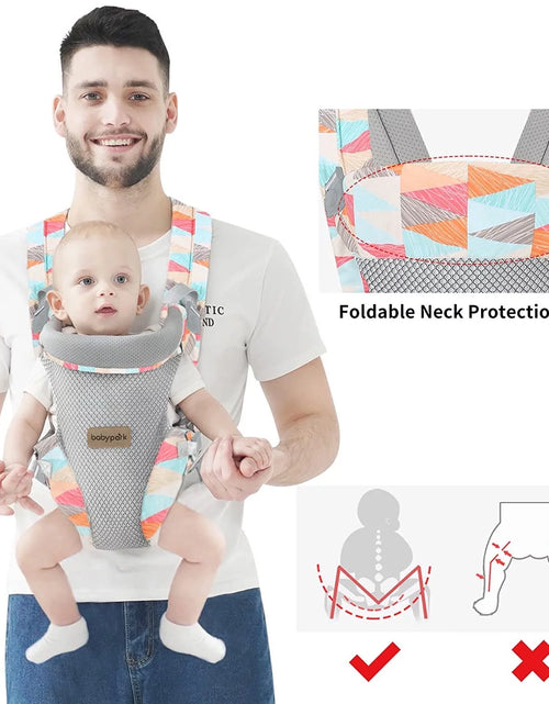 Load image into Gallery viewer, Baby Carrier, 4-In-1 Leaf Baby Carrier, Front and Back Baby Sling with Adjustable Holder
