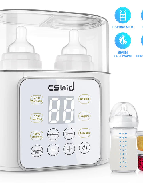Load image into Gallery viewer, Baby Bottle Warmer, 9-In-1 Fast Milk Warmer Babies Food Heater &amp; Defrost
