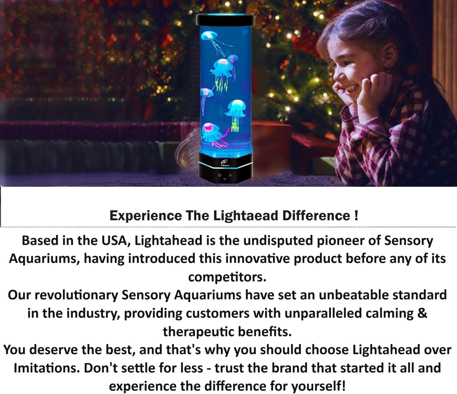LED Desktop Jellyfish Lava Lamp with Color Changing Light Effects. a Sensory Synthetic Jelly Fish Tank Aquarium Mood Lamp. Excellent Gift