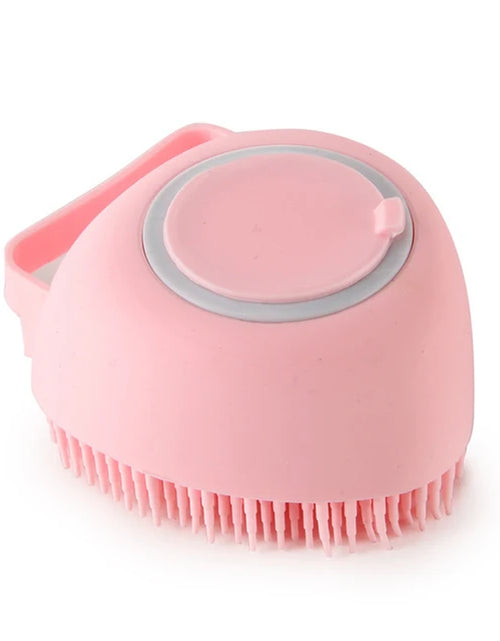 Load image into Gallery viewer, Silicone Dog Cat Shower Brush Pet Shampoo Dispenser Massager Bath Brush Bathroom Puppy Washing Grooming Brush Dog Accessories

