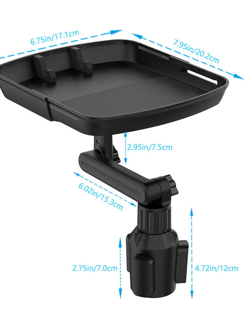 Load image into Gallery viewer, Cup Holder Tray for Car Car Tray Table Passenger Seats 360 Adjustable Stretchable Non-Slip Car Tray for Eating Portable Car
