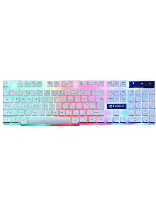 Load image into Gallery viewer, USB Wired Gaming Keyboard Mouse Combos PC Rainbow Colorful LED Backlit Gaming Mouse and Keyboard Set Kit for Home Office Gamer
