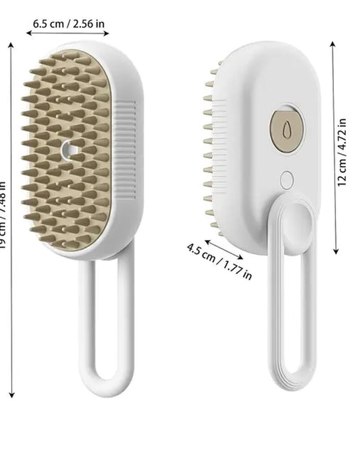Load image into Gallery viewer, Steamy Dog Brush Electric Spray Cat Hair Brush 3 In1 Dog Steamer Brush for Massage Pet Grooming Removing Tangled and Loose Hair
