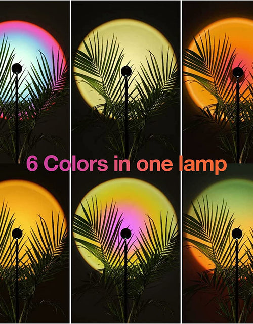 Load image into Gallery viewer, Sunset Lamp Projection, Sun Lamp, Sunlight Lamp Projector, Manual Control Light Projector, Golden Hour 4 Filter 6 Color Changing Night Light for Sunset Projection Lamp, Photography/Party/Home/Bedroom
