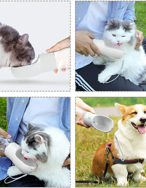 Load image into Gallery viewer, Portable Dog Water Bottle Pet Drinking Bottle Leak Proof Portable Puppy Water Bottle Dispenser and Cats Water Bottle for Walking Traveling Hiking
