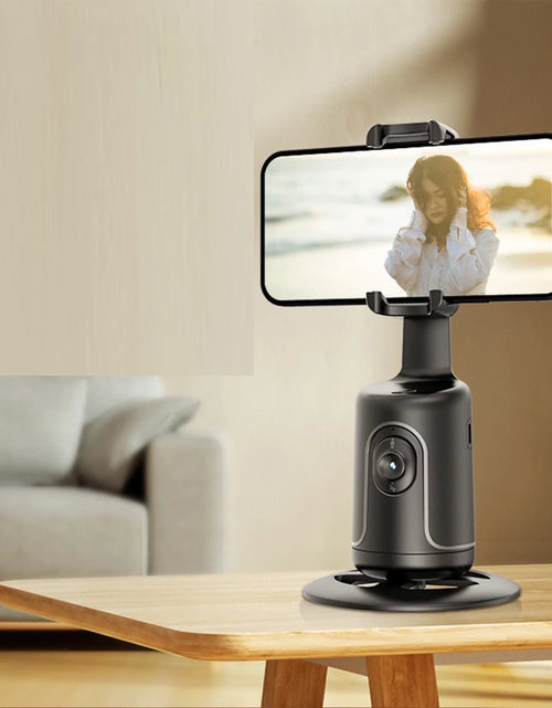 Load image into Gallery viewer, Auto Face Tracking Phone Holder Tripod, No App Required, 360° Rotation Smart Face Body Tracking Tripod Selfie Phone Camera Mount Cell Phone Stand for TIK Tok, Vlog, Live Streaming, Youtube Video
