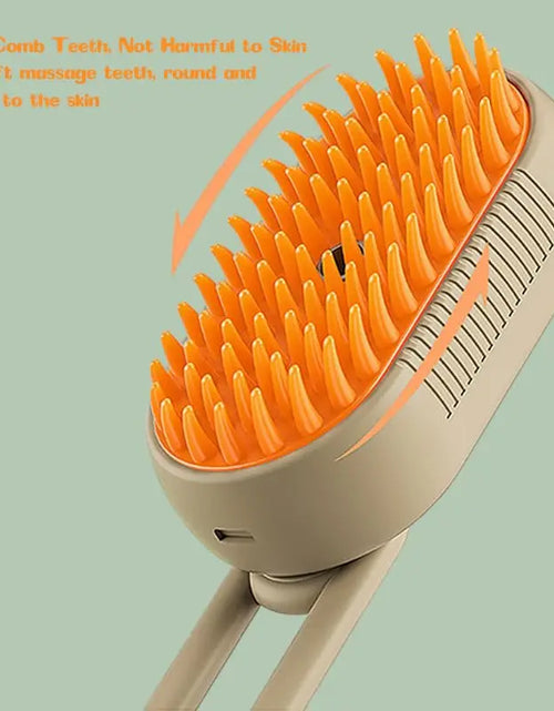 Load image into Gallery viewer, Steamy Dog Brush Electric Spray Cat Hair Brush 3 In1 Dog Steamer Brush for Massage Pet Grooming Removing Tangled and Loose Hair
