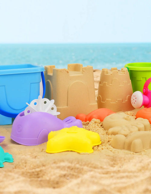 Load image into Gallery viewer, Beach Toys for Toddlers Kids, Sand Toys for Kids Toddler, Sandbox Toy for Toddler Incl Beach Bucket and Shovel Set, Animal Mold, Travel Beach Toy for Toddler 3-4-6-8-10 with Castle Bucket
